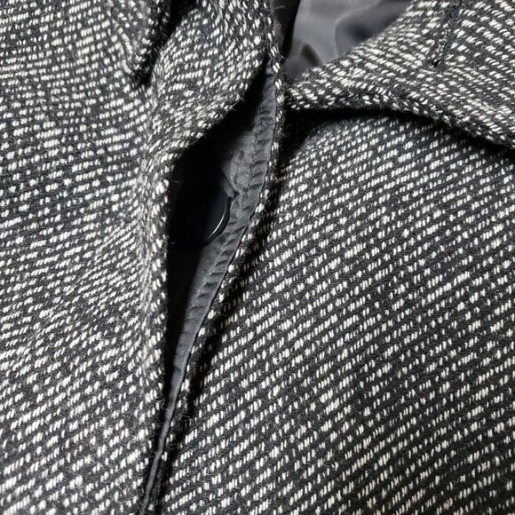 Women's Black Rivet Classy Wool Blend Color Block Winter Coat L Fully Lined NWOT - Picture 14 of 14